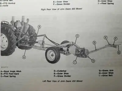 john deere 350 sickle mower parts diagram