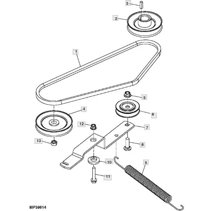 john deere zero turn z425 belt diagram