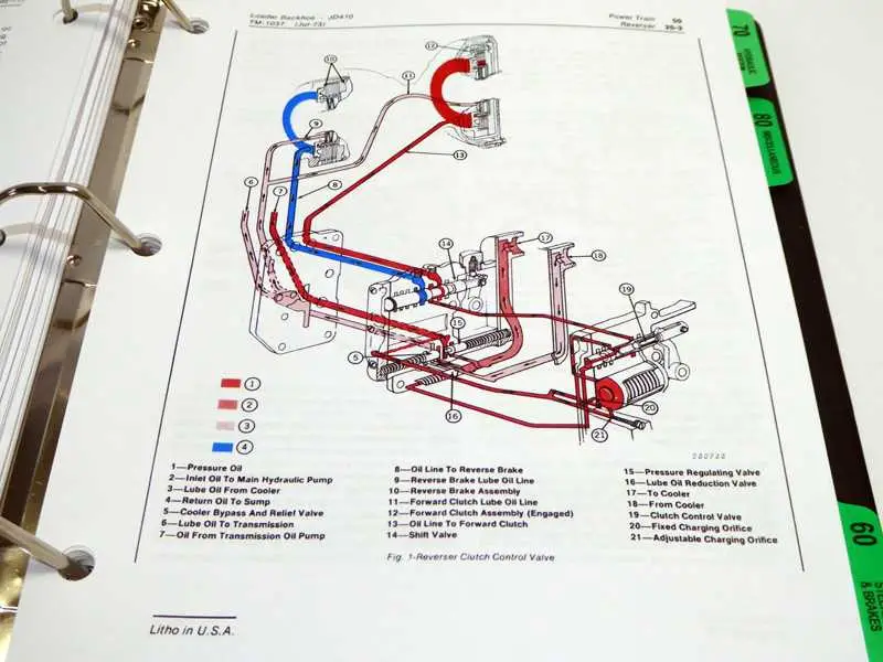 john deere 410 backhoe hydraulic pump diagram