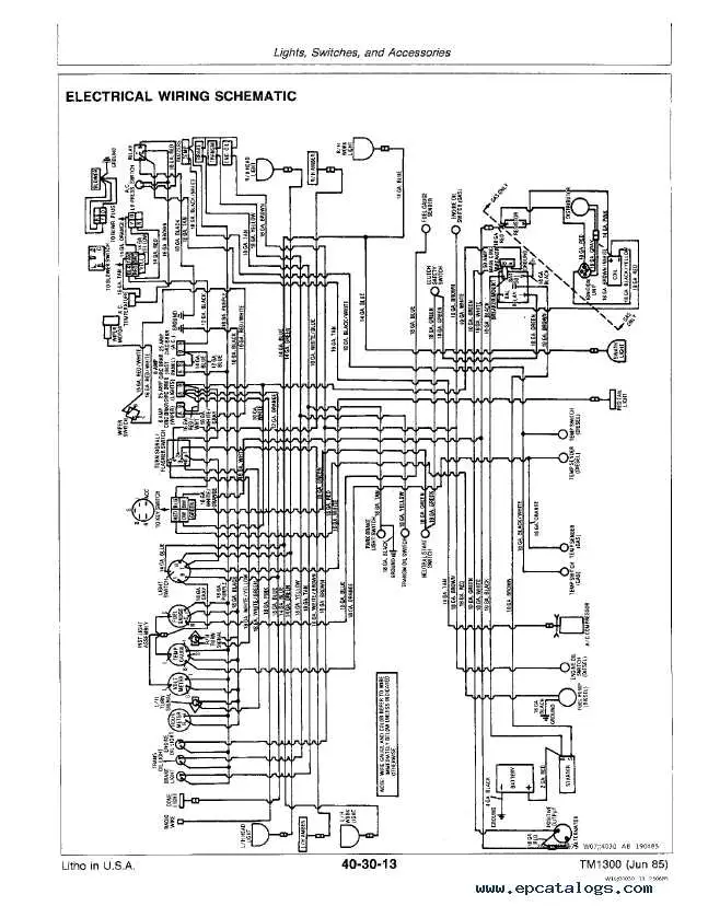 john deere 160 mower wiring diagram