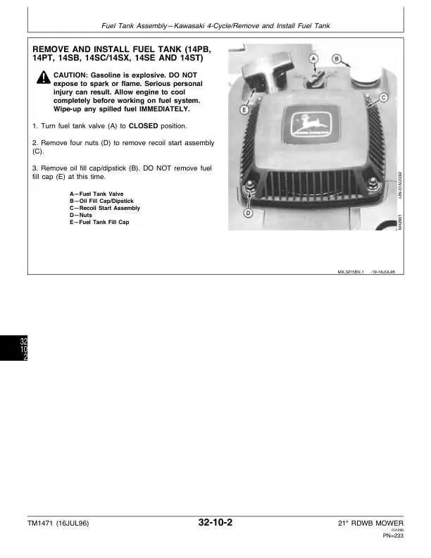 john deere model b parts diagram