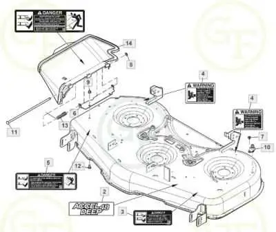 john deere z355 belt diagram