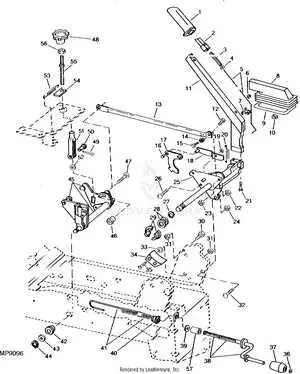 john deere 265 mower drive belt diagram