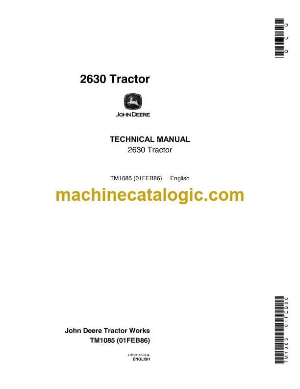 john deere 2630 parts diagram