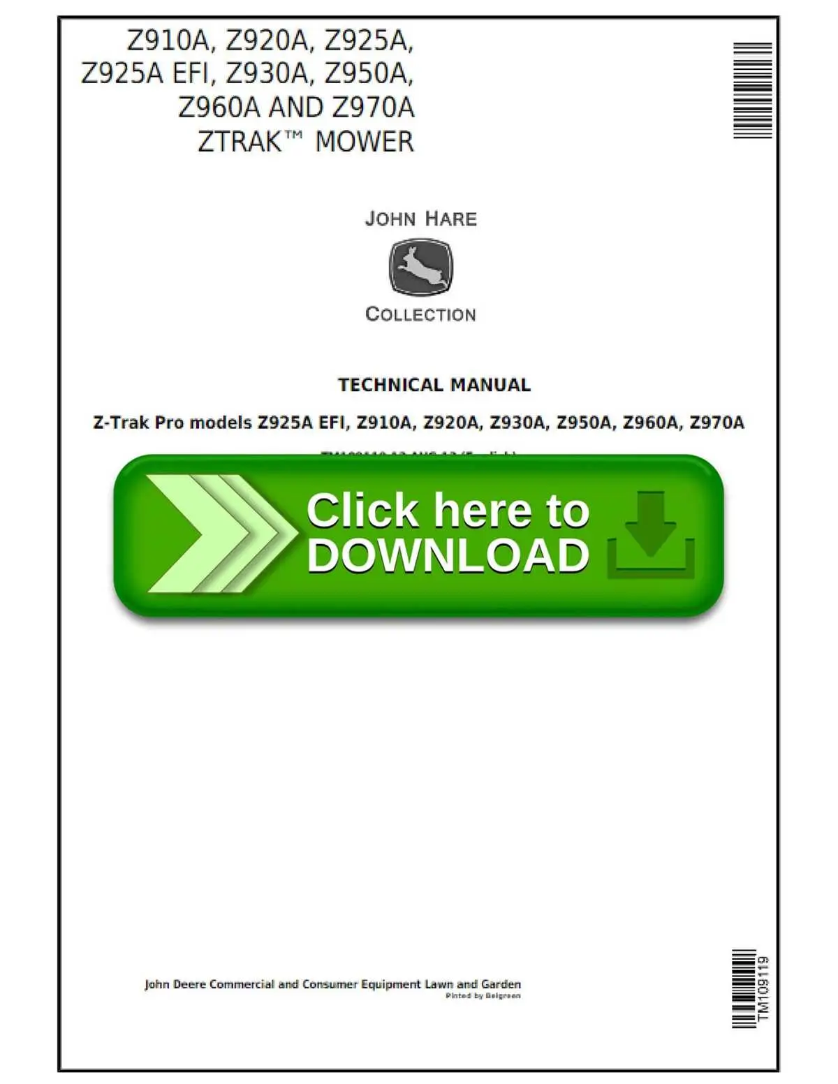 john deere z960a parts diagram