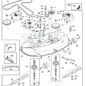 john deere parts diagrams l100a