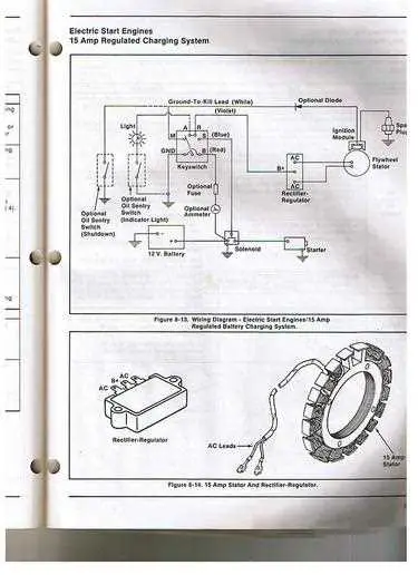john deere 316 ignition switch diagram