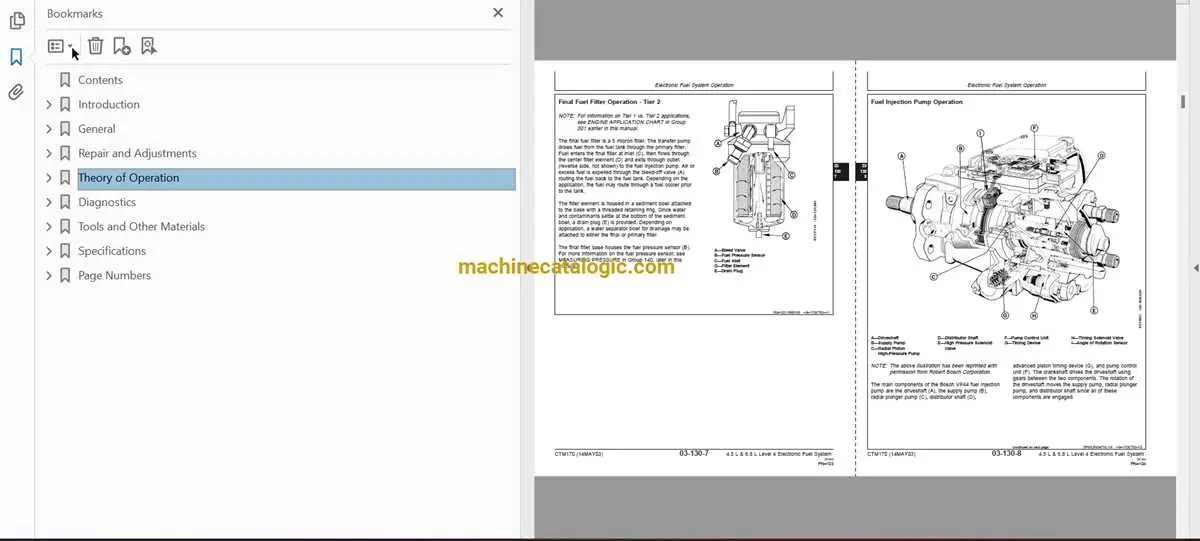 john deere parts diagrams fuel system