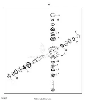 john deere 7 iron deck parts diagram