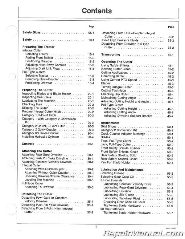 john deere 609 rotary cutter parts diagram