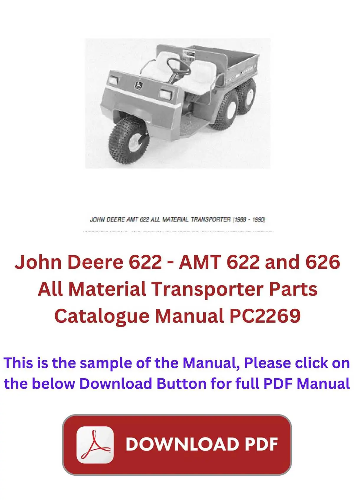 john deere amt 626 parts diagram