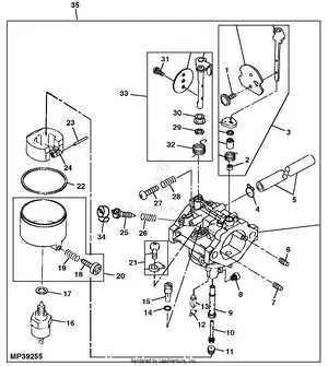 john deere gt275 fuel line parts diagram