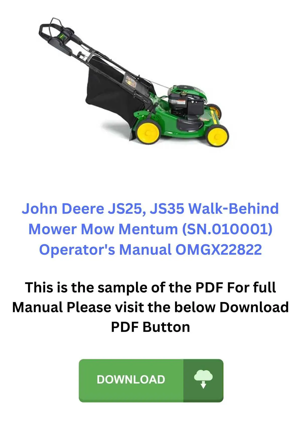 john deere js28 parts diagram