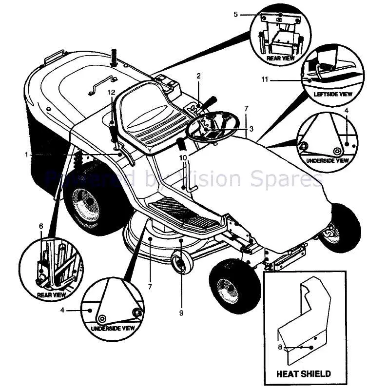 john deere riding lawn mower belt diagram