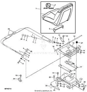 john deere 2520 tractor parts diagram