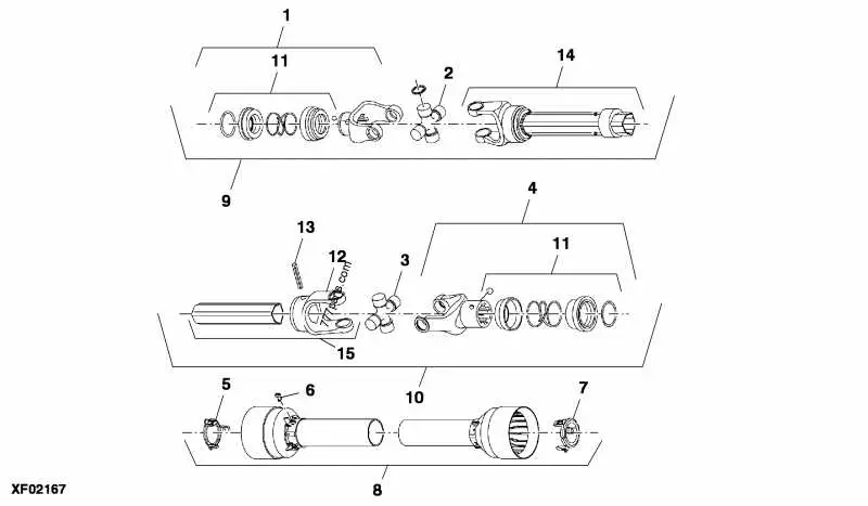 john deere 261 grooming mower parts diagram