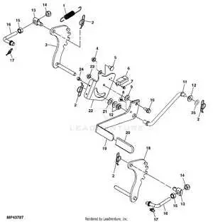 john deere z645 parts diagram