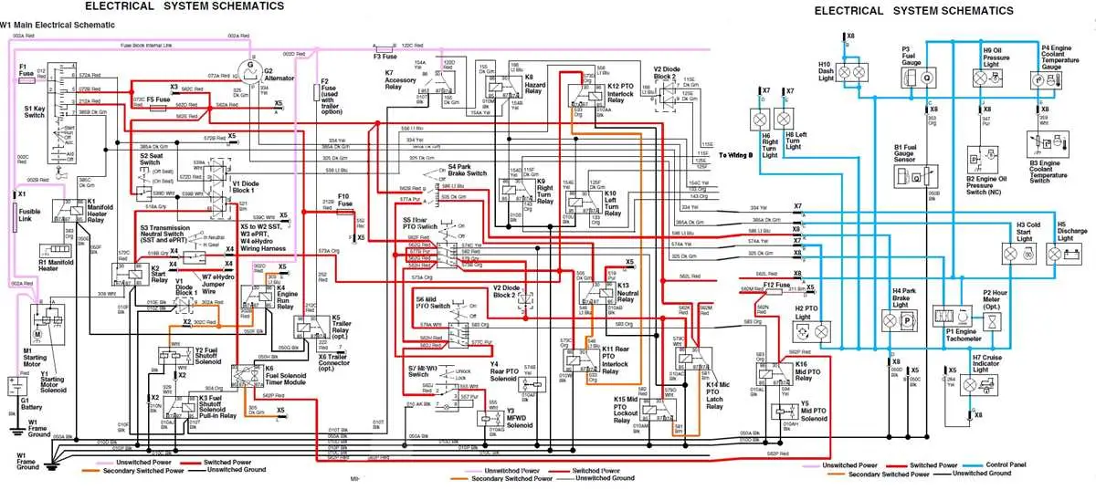 john deere aercore 800 wiring diagram relay
