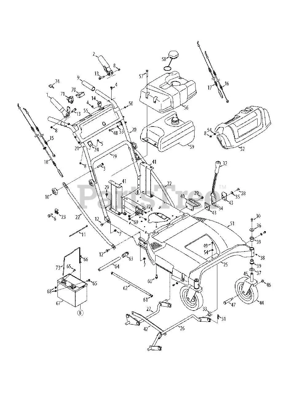 john deere js40 parts diagram