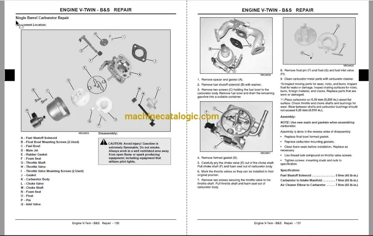 john deere l118 carburetor diagram