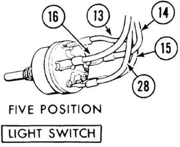 john deere light switch diagram