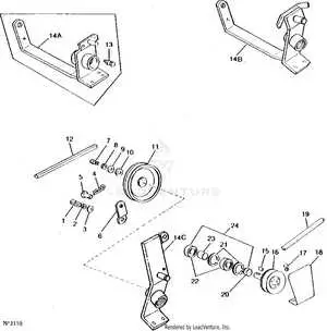 john deere 31 tiller belt routing diagram
