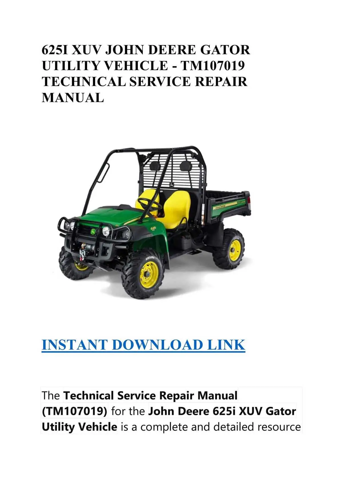 john deere gator wiring diagram pdf