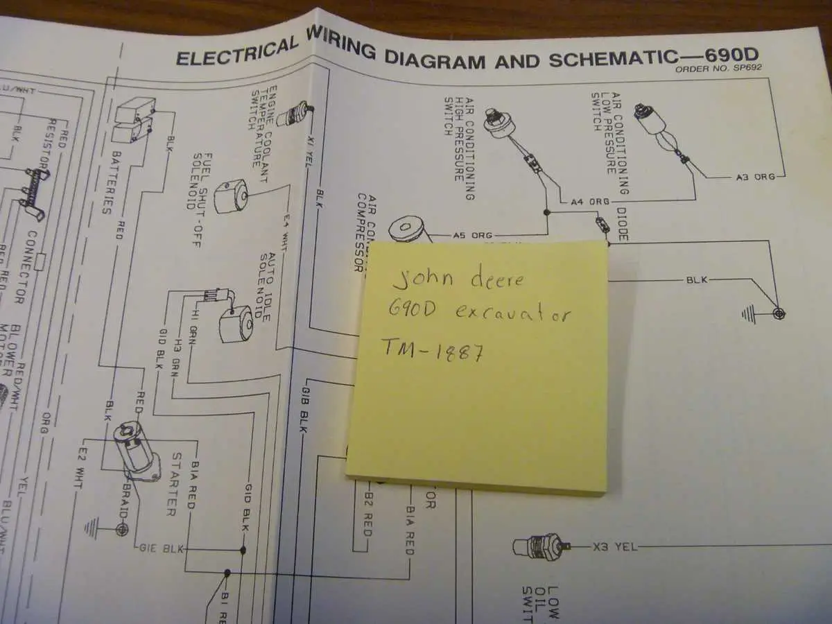 john deere 690e lc wiring diagram