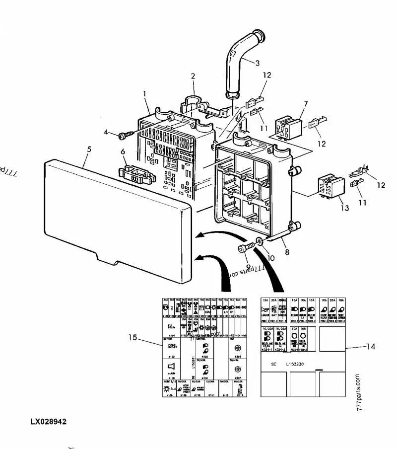 john deere 7710 fuse box diagram