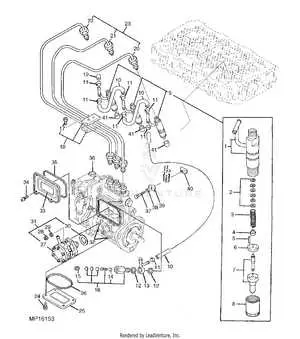 2955 john deere fuel pump diagram