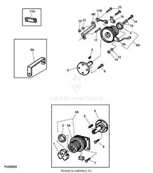 john deere la 165 electromagnetic pto clutch assembly diagram