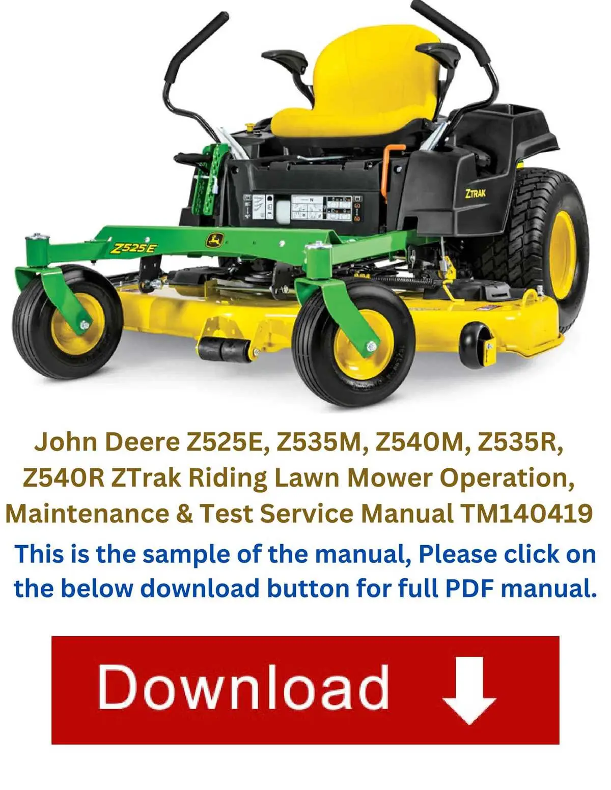 john deere z540m transmission drive sheave diagram