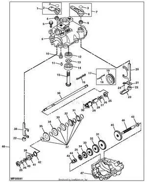john deere b transmission diagram