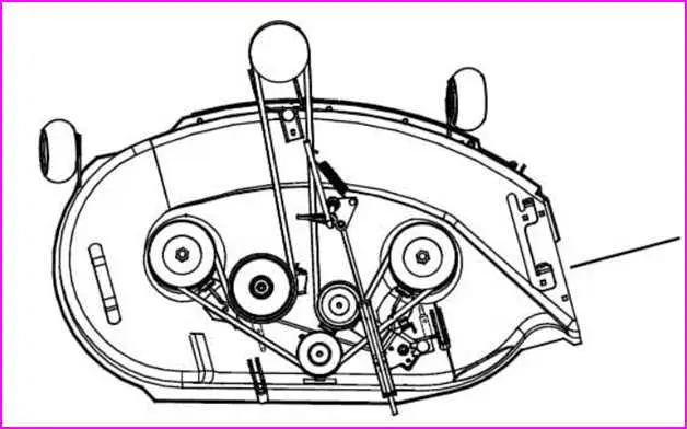 john deere 165 hydro deck belt routing diagram