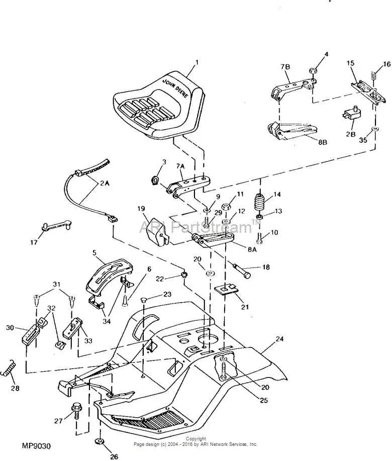 john deere 111 h parts diagram