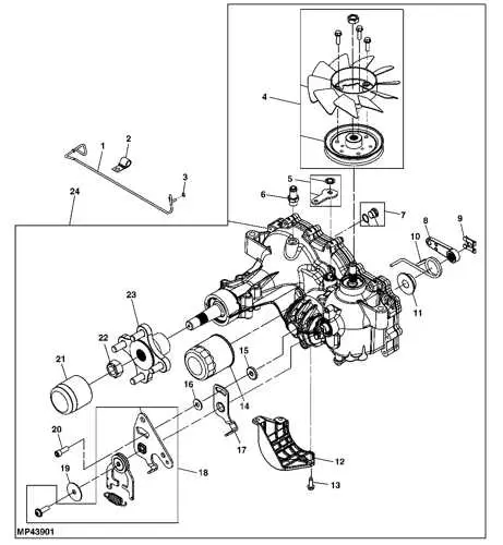 john deere lx277 transmission diagram