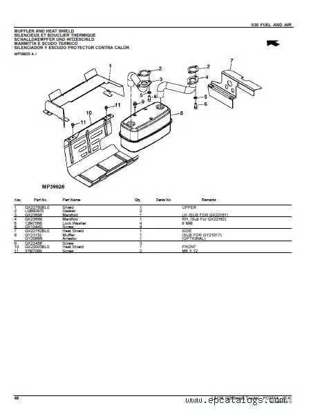 john deere la 100 model 0100a parts diagram 6sped