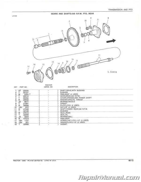 john deere 2040 diagram