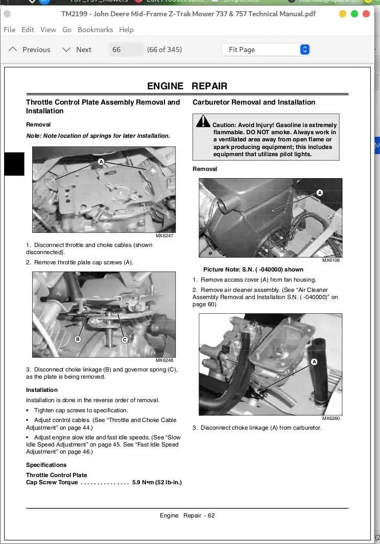 john deere 737 ztrak wiring diagram