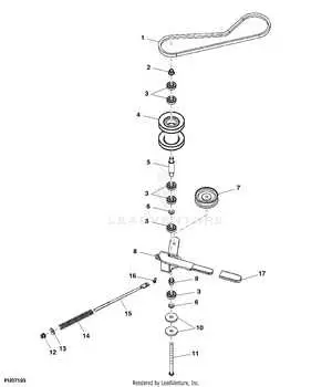 john deere z920m deck belt diagram