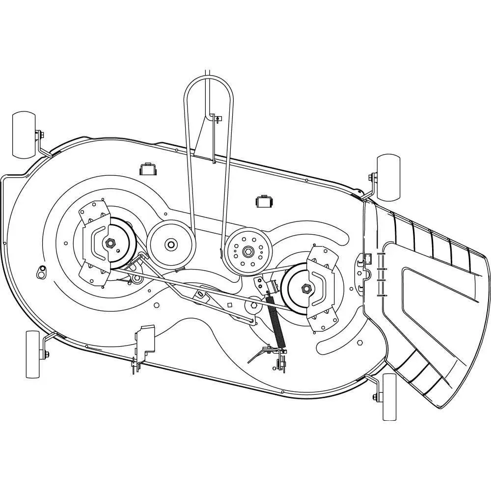 42 inch deck john deere l118 mower deck belt diagram