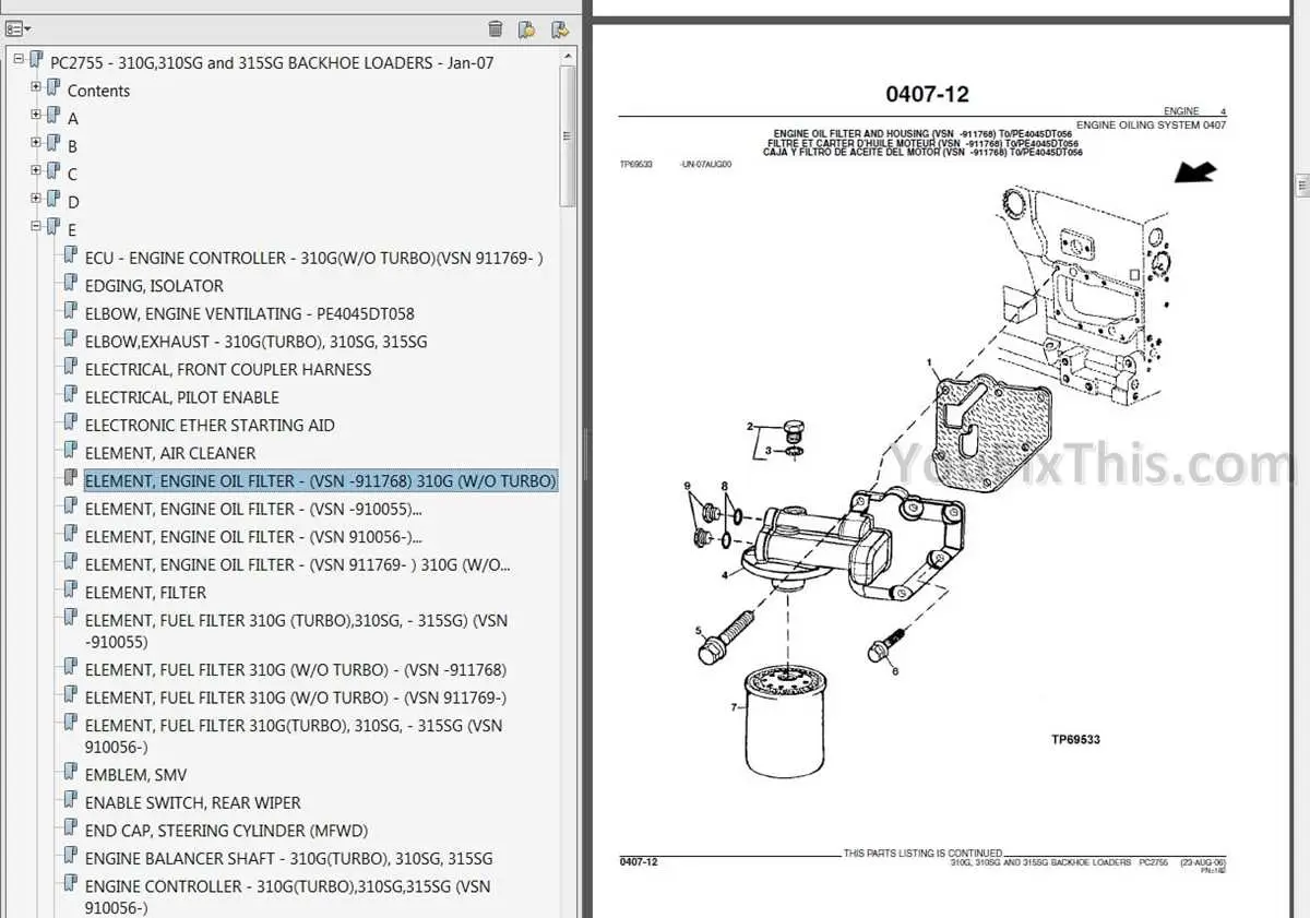 john deere 310e wiring diagram