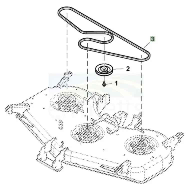 john deere f935 74 inch deck belt diagram