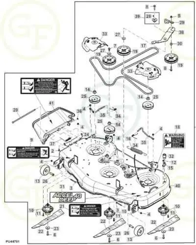 mower deck belt diagram john deere d140