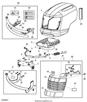 john deere l110 steering parts diagram