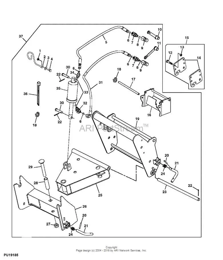 john deere 455 parts diagram