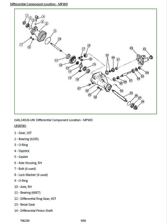 john deere 2520 parts diagram