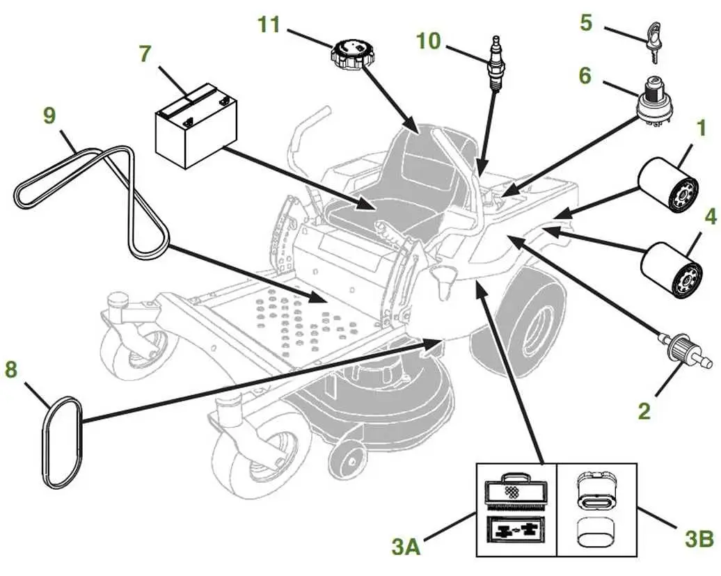 diagram for belt drive dor 425z john deere trctor