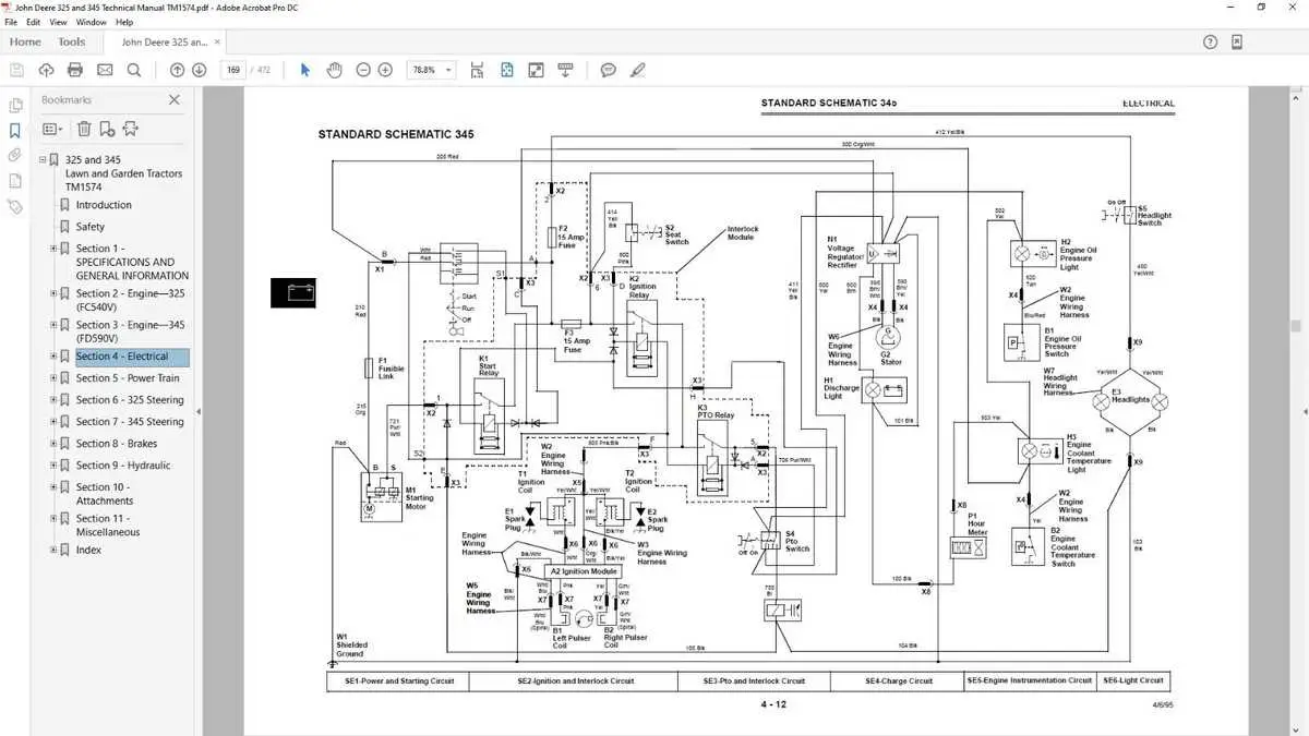 john deere 325 lawn tractor wiring diagram