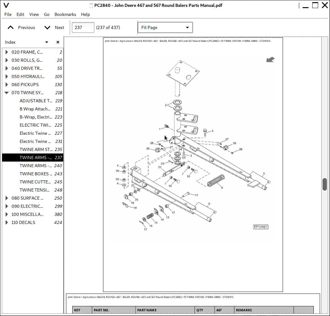 john deere bale trak wiring diagram